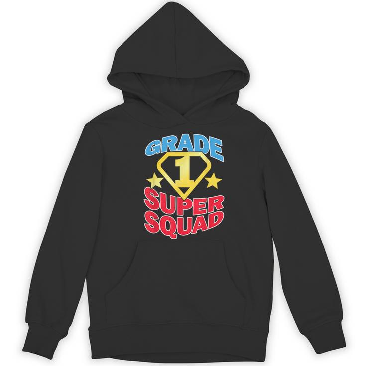 Grade 1 Super Squad Superhero Teacher Team Women's Hoodie, novelty gifts, funny gifts