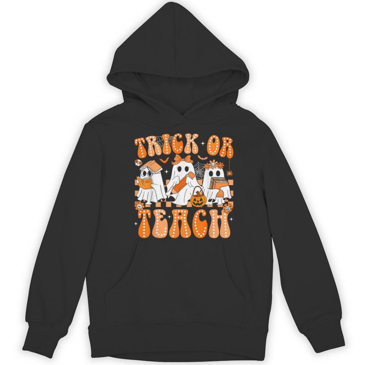 Groovy Teacher Halloween Trick Or Teach Ghost Men Women Kids Women's Hoodie, novelty gifts, funny gifts Groovy Teacher Halloween Trick Or Teach Ghost Men Women Kids Women's Hoodie, novelty gifts, funny gifts