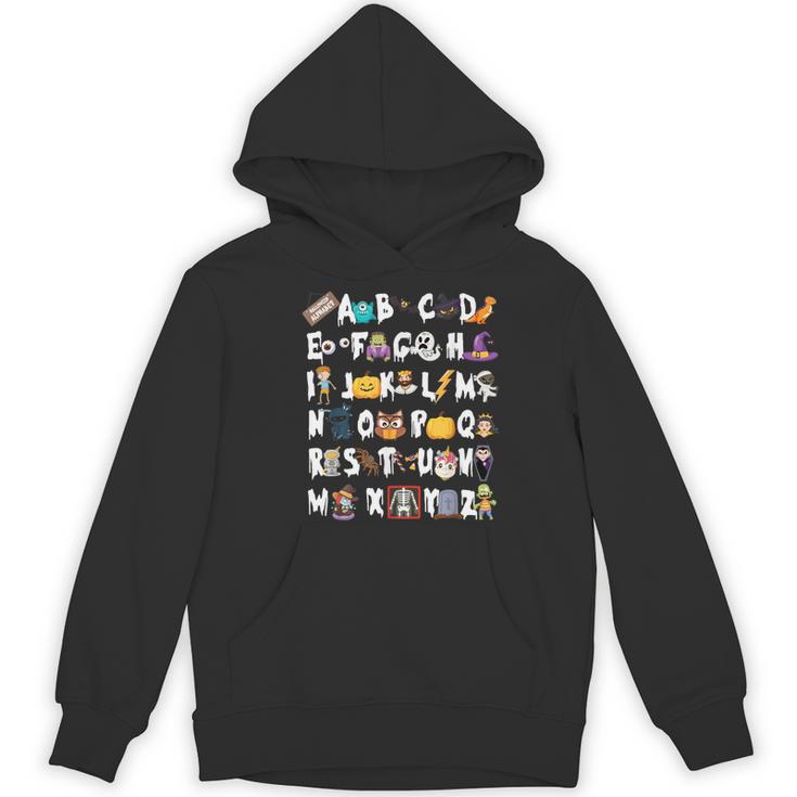Halloween Alphabet ABCs Learning Kindergarten Teacher Men Women Kids Women's Hoodie, novelty gifts, funny gifts Halloween Alphabet ABCs Learning Kindergarten Teacher Men Women Kids Women's Hoodie, novelty gifts, funny gifts