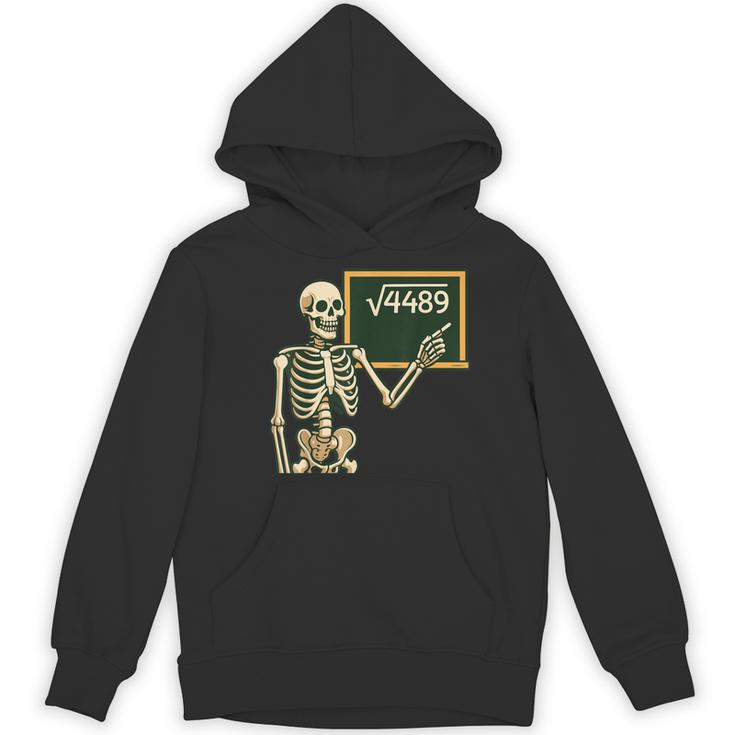 Halloween Skeleton 67 Meme Square Root 4489 Math Teacher Women's Hoodie, novelty gifts, funny gifts
