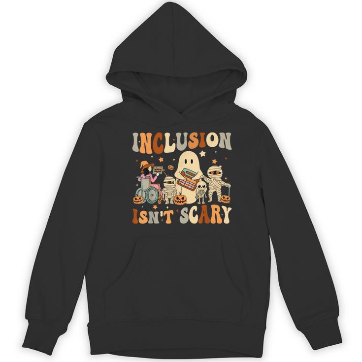 Halloween SLP Sped Teacher Groovy Inclusion Isn't Scary Women's Hoodie, novelty gifts, funny gifts Halloween SLP Sped Teacher Groovy Inclusion Isn't Scary Women's Hoodie, novelty gifts, funny gifts