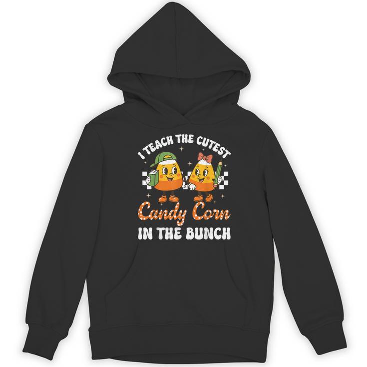 Halloween Teacher Cutest Candy Corn Groovy Spooky Teachers Women's Hoodie, novelty gifts, funny gifts Halloween Teacher Cutest Candy Corn Groovy Spooky Teachers Women's Hoodie, novelty gifts, funny gifts