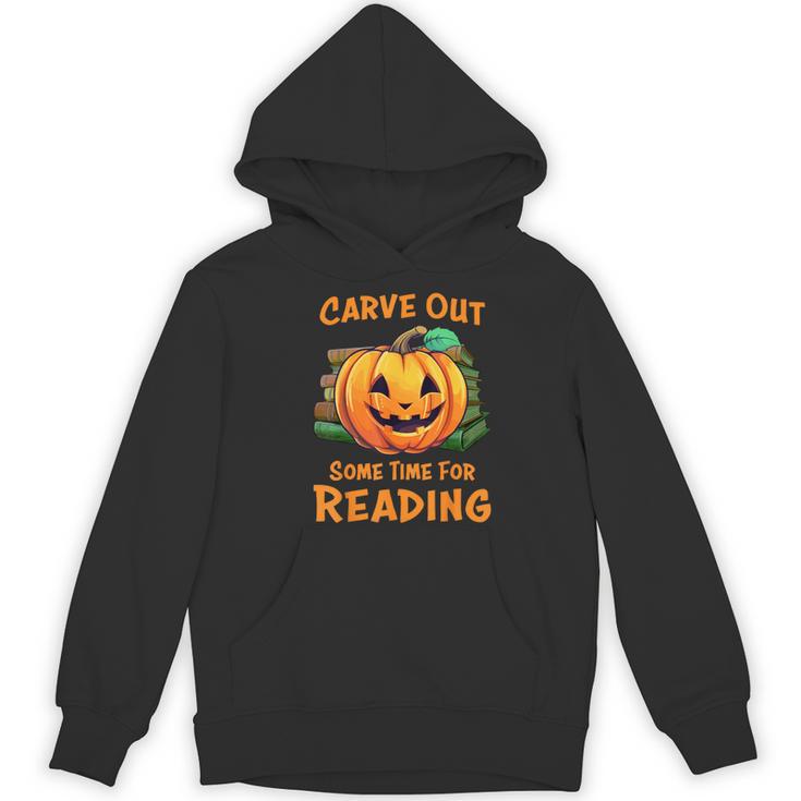 Halloween Teacher Librarian Pumpkin Reading Books Men Women Kids Women's Hoodie, novelty gifts, funny gifts