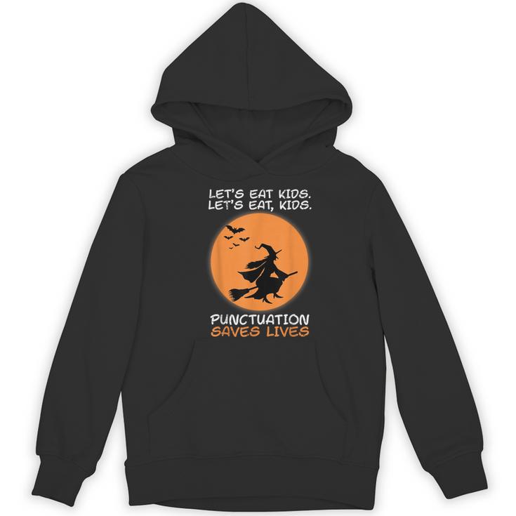 Halloween Teacher Witch Lets Eat Kids Punctuation Women's Hoodie, novelty gifts, funny gifts Halloween Teacher Witch Lets Eat Kids Punctuation Women's Hoodie, novelty gifts, funny gifts