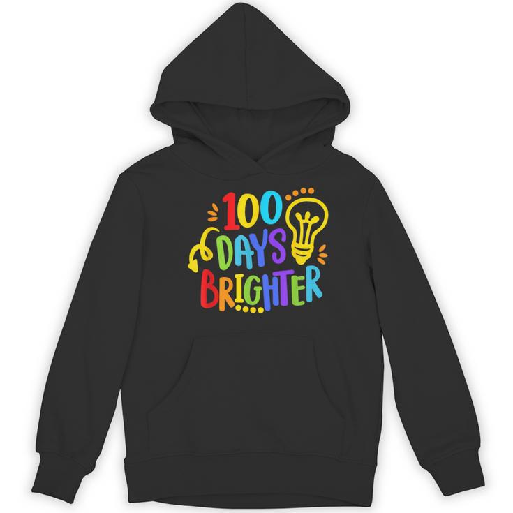 Happy 100th Day Of School 100 Days Brighter Girls Teacher Women's Hoodie, novelty gifts, funny gifts Happy 100th Day Of School 100 Days Brighter Girls Teacher Women's Hoodie, novelty gifts, funny gifts