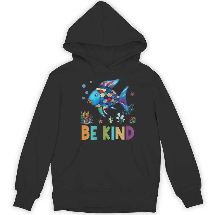 Happy First Day Of School Fish Rainbows Teacher Be Kind Women's Hoodie, novelty gifts, funny gifts