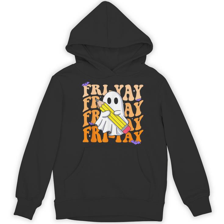 Happy Fri-Yay Friday Lovers Groovy Teacher Life Halloween Women's Hoodie, novelty gifts, funny gifts Happy Fri-Yay Friday Lovers Groovy Teacher Life Halloween Women's Hoodie, novelty gifts, funny gifts