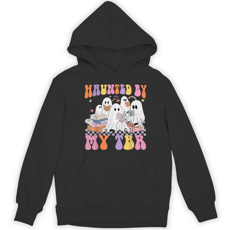 Haunted By My TBR Cute Ghosts Book Reading Teacher Halloween Women's Hoodie, novelty gifts, funny gifts Haunted By My TBR Cute Ghosts Book Reading Teacher Halloween Women's Hoodie, novelty gifts, funny gifts