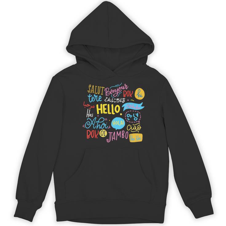 Hello Word In Different Languages Travel And Teacher Lover Women's Hoodie, novelty gifts, funny gifts Hello Word In Different Languages Travel And Teacher Lover Women's Hoodie, novelty gifts, funny gifts