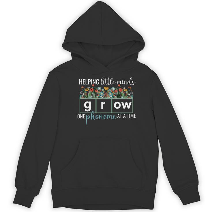 Helping Little Minds Grow One Phoneme At A Time Teacher Women's Hoodie, novelty gifts, funny gifts