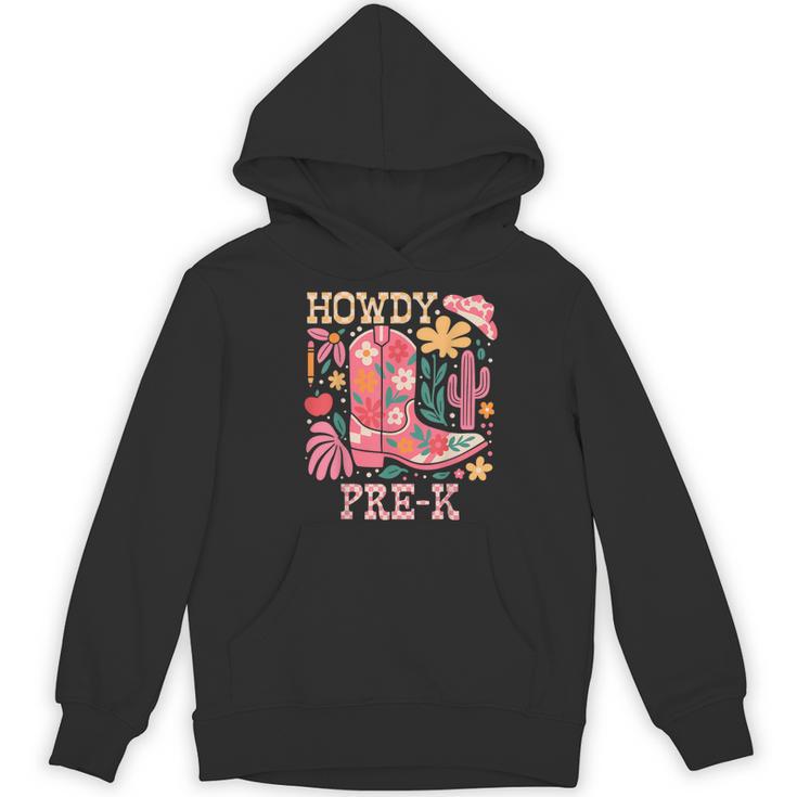 Howdy Pre-K Cowgirls Teacher Back To School Women's Hoodie, novelty gifts, funny gifts