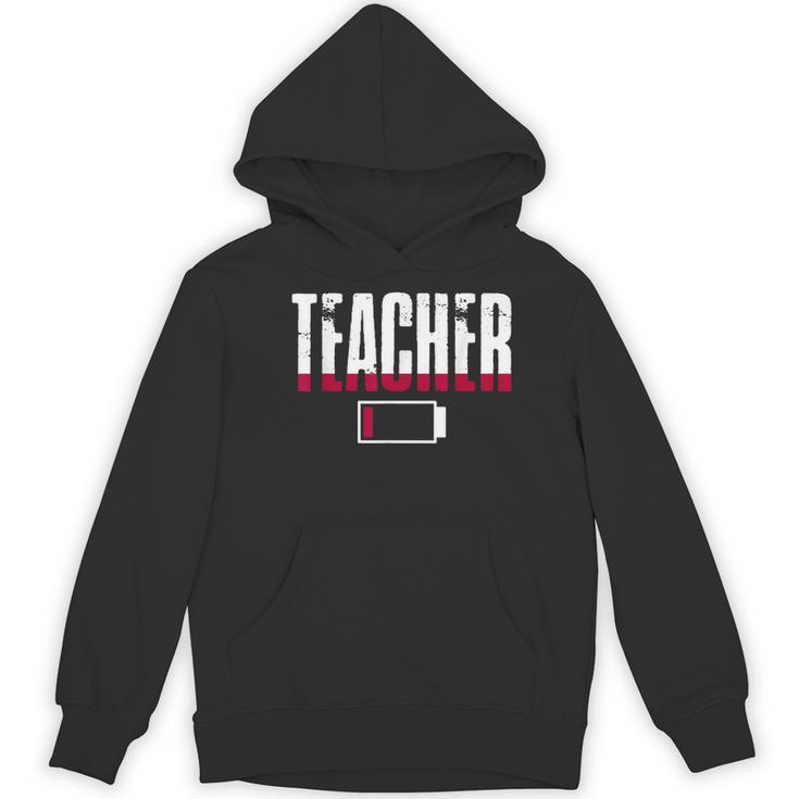 Humor Teacher Empty Battery Power Men Women Women's Hoodie, novelty gifts, funny gifts