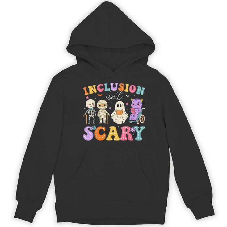 Inclusion Isn't Scary Ghost Halloween SLP Sped Teacher Women's Hoodie, novelty gifts, funny gifts Inclusion Isn't Scary Ghost Halloween SLP Sped Teacher Women's Hoodie, novelty gifts, funny gifts