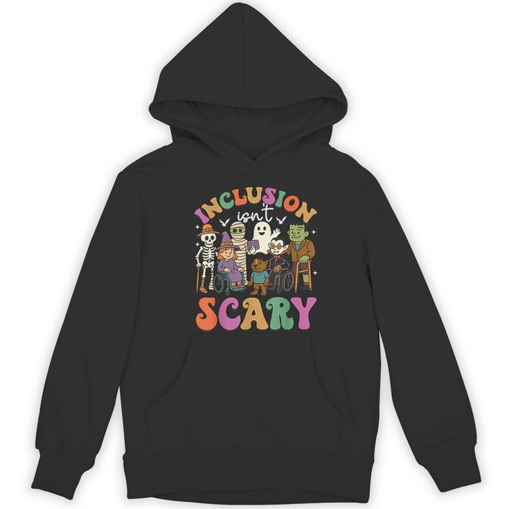 Inclusion Isn't Scary Ghost Mummy Halloween SLP Sped Teacher Women's Hoodie, novelty gifts, funny gifts Inclusion Isn't Scary Ghost Mummy Halloween SLP Sped Teacher Women's Hoodie, novelty gifts, funny gifts