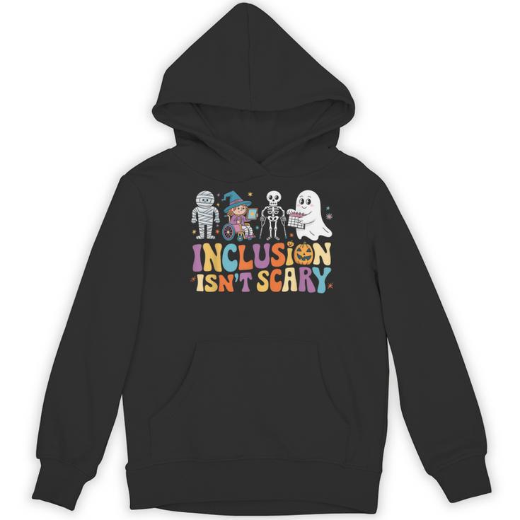 Inclusion Isn't Scary SLP Halloween Sped Teacher Women's Hoodie, novelty gifts, funny gifts Inclusion Isn't Scary SLP Halloween Sped Teacher Women's Hoodie, novelty gifts, funny gifts
