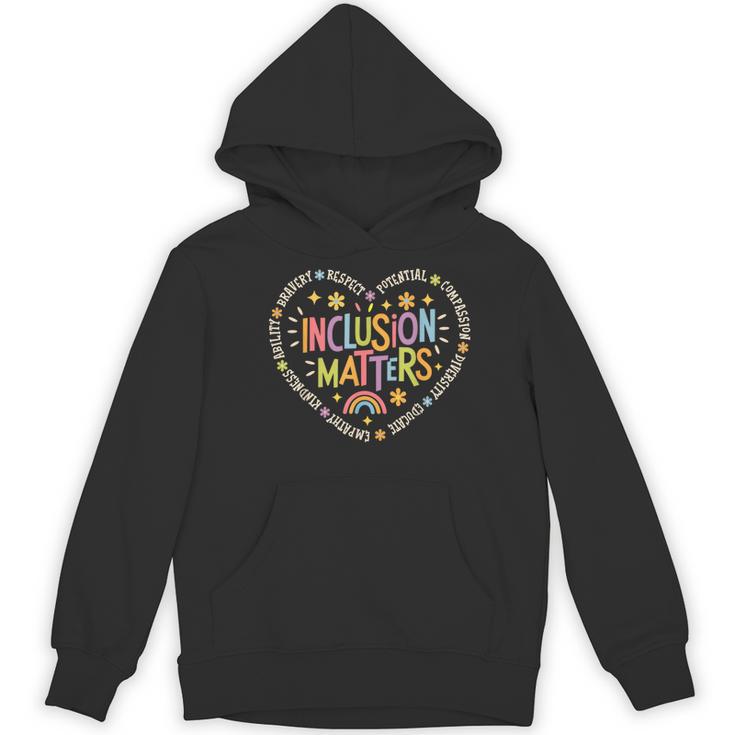 Inclusion Matters Special Education Teacher Autism Awareness Women's Hoodie, novelty gifts, funny gifts