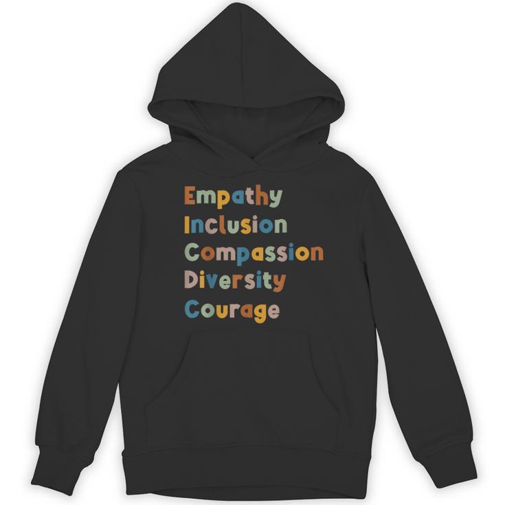 Inclusive Teacher Diversity Inclusion Empathy Teacher Team Women's Hoodie, novelty gifts, funny gifts
