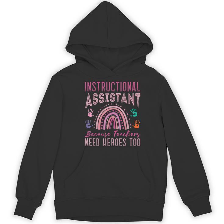Instructional Assistant Because Teacher Need Hero Learning Women's Hoodie, novelty gifts, funny gifts