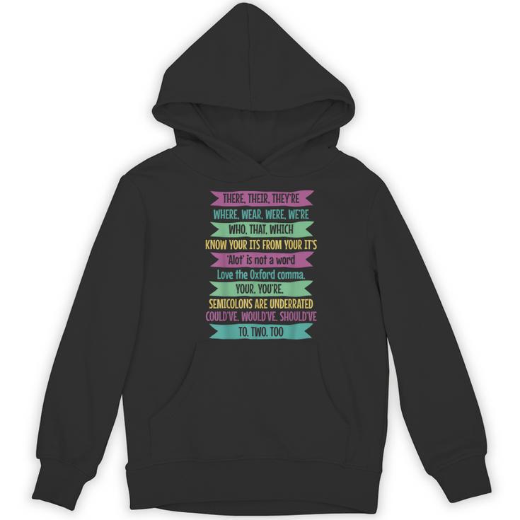 Their There And They'Re English Teacher Men Women Women's Hoodie, novelty gifts, funny gifts
