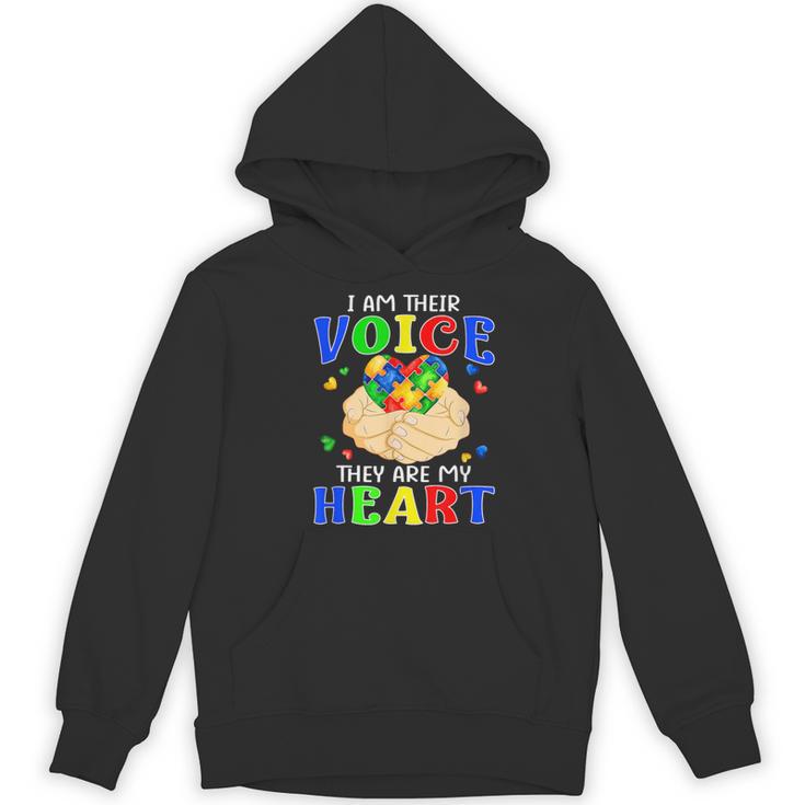 I Am Their Voice They Are My Heart Autism Awareness Teacher Women's Hoodie, novelty gifts, funny gifts I Am Their Voice They Are My Heart Autism Awareness Teacher Women's Hoodie, novelty gifts, funny gifts