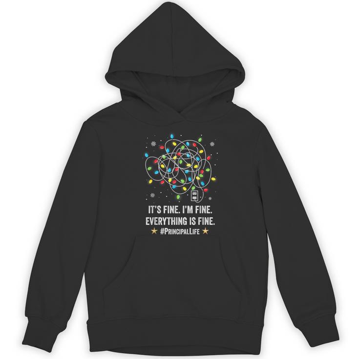 It's Fine I'm Fine Christmas Light Principal Teacher Xmas Men Women Women's Hoodie, novelty gifts, funny gifts It's Fine I'm Fine Christmas Light Principal Teacher Xmas Men Women Women's Hoodie, novelty gifts, funny gifts