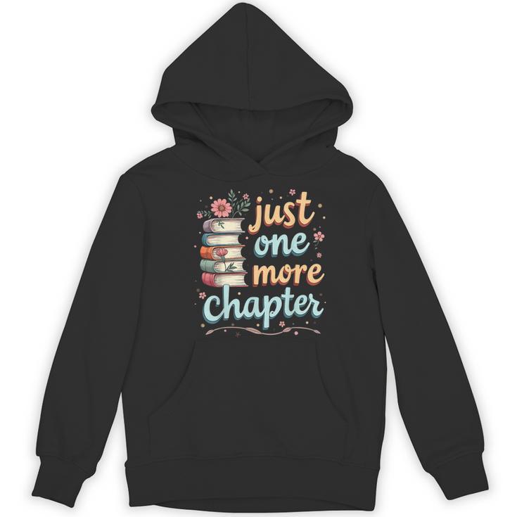 Just One More Chapter Book Reading Floral Teacher Book Lover Women's Hoodie, novelty gifts, funny gifts