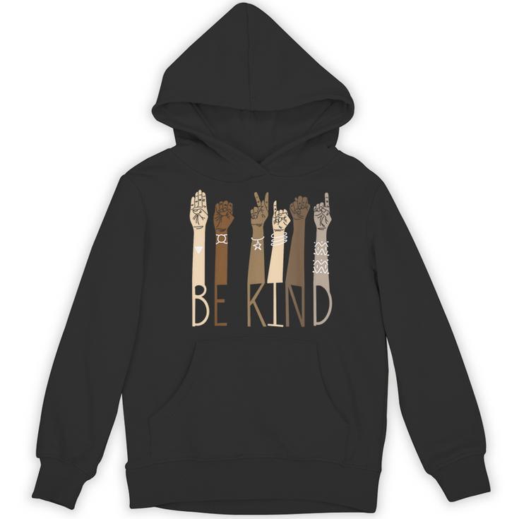 Be Kind Sign Language Hand Talking Teachers Interpreter ASL Men Women Women's Hoodie, novelty gifts, funny gifts