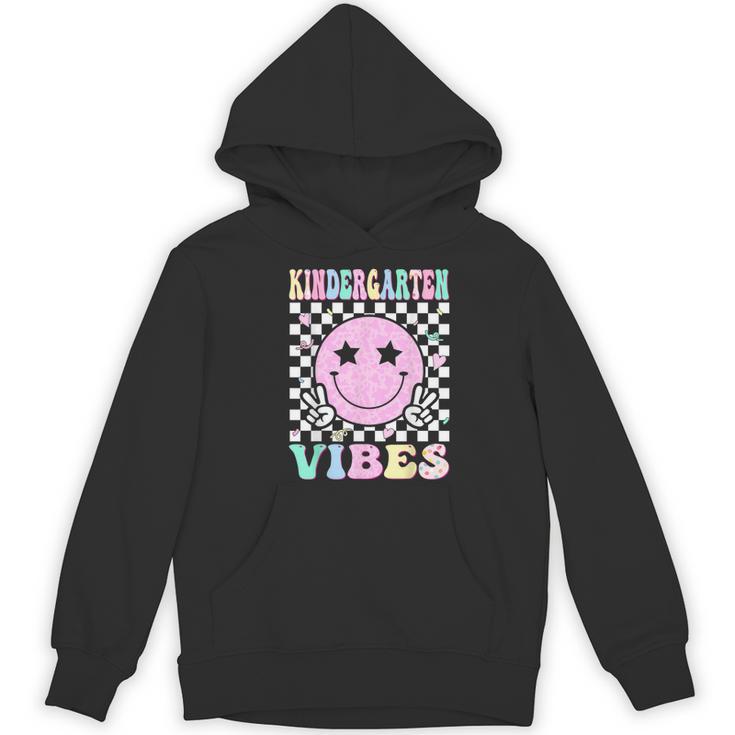 Kindergarten Vibes First Day Of School Kindergarten Teacher Women's Hoodie, novelty gifts, funny gifts Kindergarten Vibes First Day Of School Kindergarten Teacher Women's Hoodie, novelty gifts, funny gifts