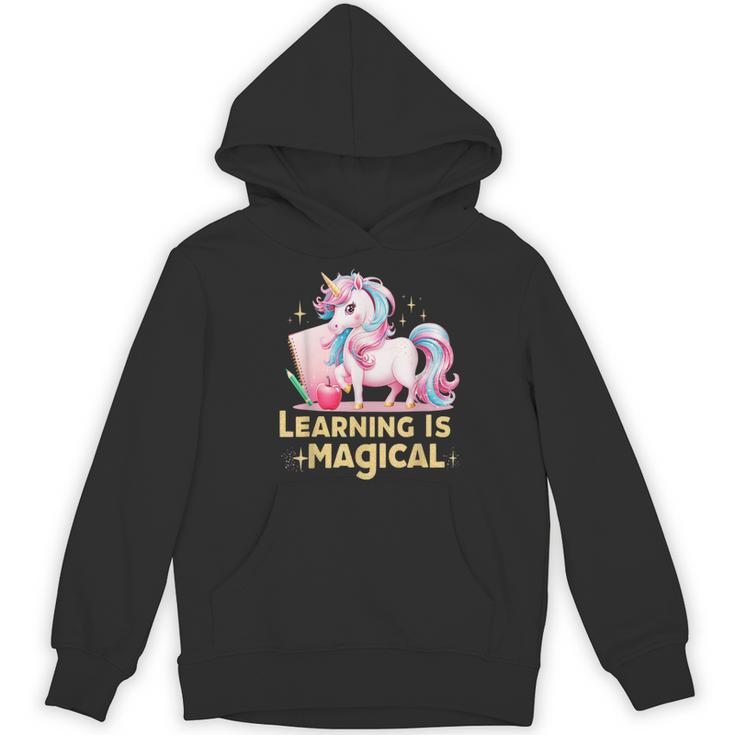 LEARNING IS MAGICAL TEACHER UNICORN BACK TO SCHOOL UNICORN Women's Hoodie, novelty gifts, funny gifts LEARNING IS MAGICAL TEACHER UNICORN BACK TO SCHOOL UNICORN Women's Hoodie, novelty gifts, funny gifts
