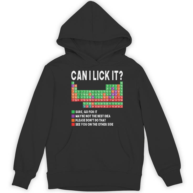 Can I Lick It Periodic Table Science Teacher Boy And Girls Women's Hoodie, novelty gifts, funny gifts