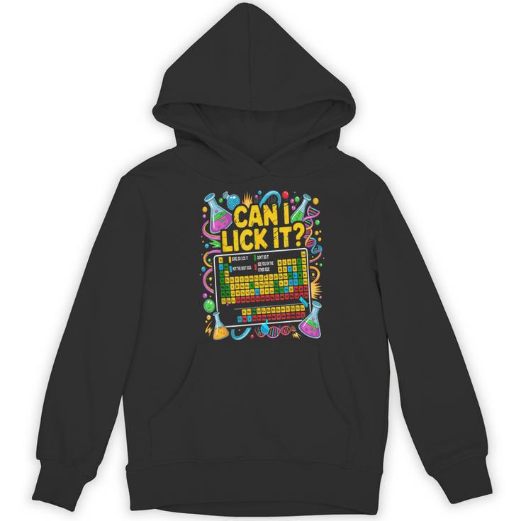Can I Lick It Periodic Table Science Teacher Men Women Women's Hoodie, novelty gifts, funny gifts