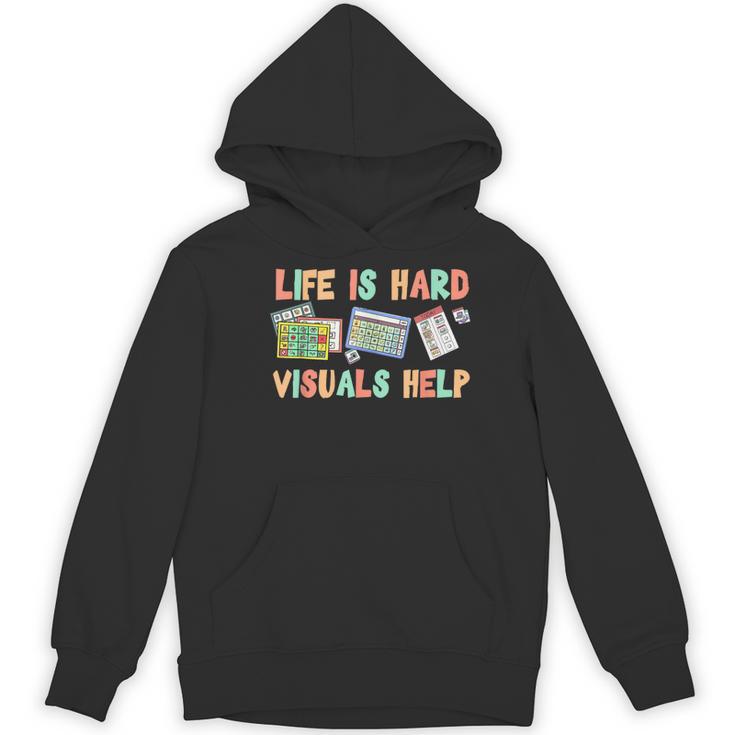 Life Is Hard Visuals Help Special Education SPED Teacher Women's Hoodie, novelty gifts, funny gifts Life Is Hard Visuals Help Special Education SPED Teacher Women's Hoodie, novelty gifts, funny gifts