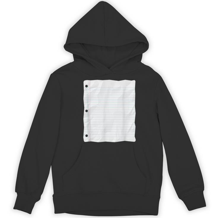 Lined Paper Notebook Halloween Costume For Students Teachers For Men Women Kids Women's Hoodie, novelty gifts, funny gifts