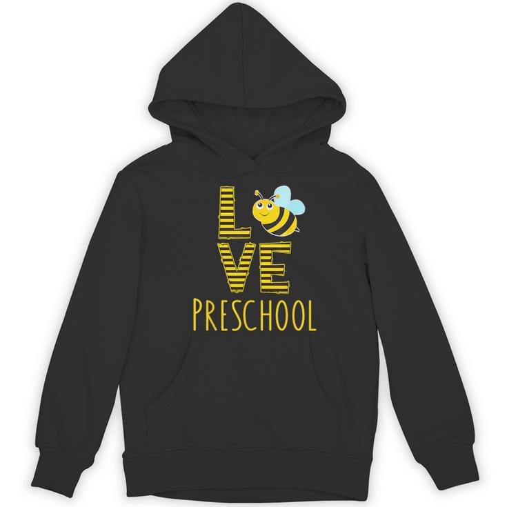 Love Preschool Back To School Yellow Bee Preschool Teacher For Men Women Girls Kids Women's Hoodie, novelty gifts, funny gifts