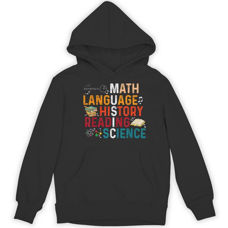 Math Language History Reading Science Music Teacher Women's Hoodie, novelty gifts, funny gifts Math Language History Reading Science Music Teacher Women's Hoodie, novelty gifts, funny gifts