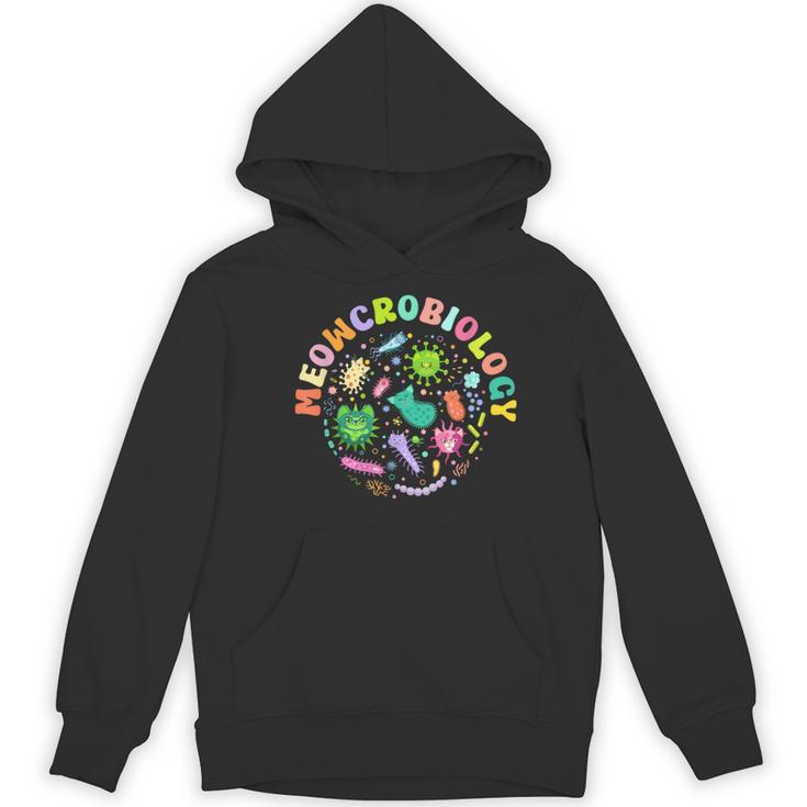 Meowcrobiology Cats Microbiology Science Teacher Women's Hoodie, novelty gifts, funny gifts