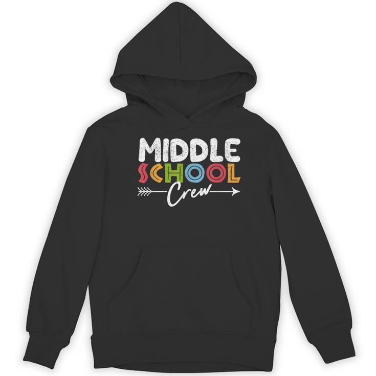 Middle School Crew Retro Teacher Student Vintage Women's Hoodie, novelty gifts, funny gifts Middle School Crew Retro Teacher Student Vintage Women's Hoodie, novelty gifts, funny gifts