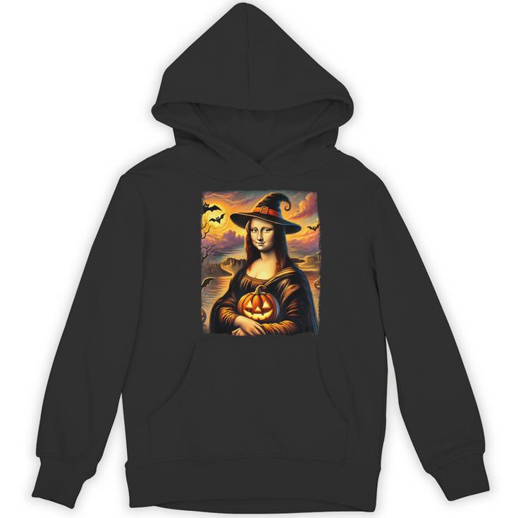 Mona Lisa Pumpkin Halloween Art Teacher Witchy Women Kids Women's Hoodie, novelty gifts, funny gifts Mona Lisa Pumpkin Halloween Art Teacher Witchy Women Kids Women's Hoodie, novelty gifts, funny gifts