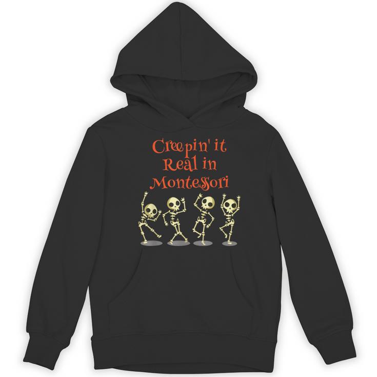 Montessori Creepin' It Real HALLOWEEN School Teacher Shirt Women's Hoodie, novelty gifts, funny gifts Montessori Creepin' It Real HALLOWEEN School Teacher Shirt Women's Hoodie, novelty gifts, funny gifts