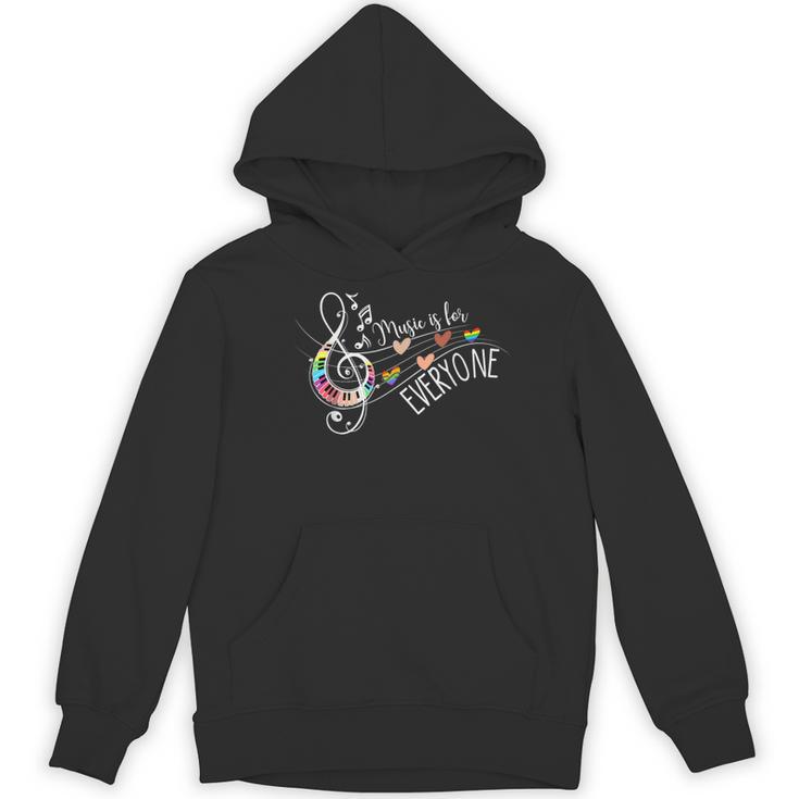 Music Is For Everyone Music Teacher Women's Hoodie, novelty gifts, funny gifts Music Is For Everyone Music Teacher Women's Hoodie, novelty gifts, funny gifts