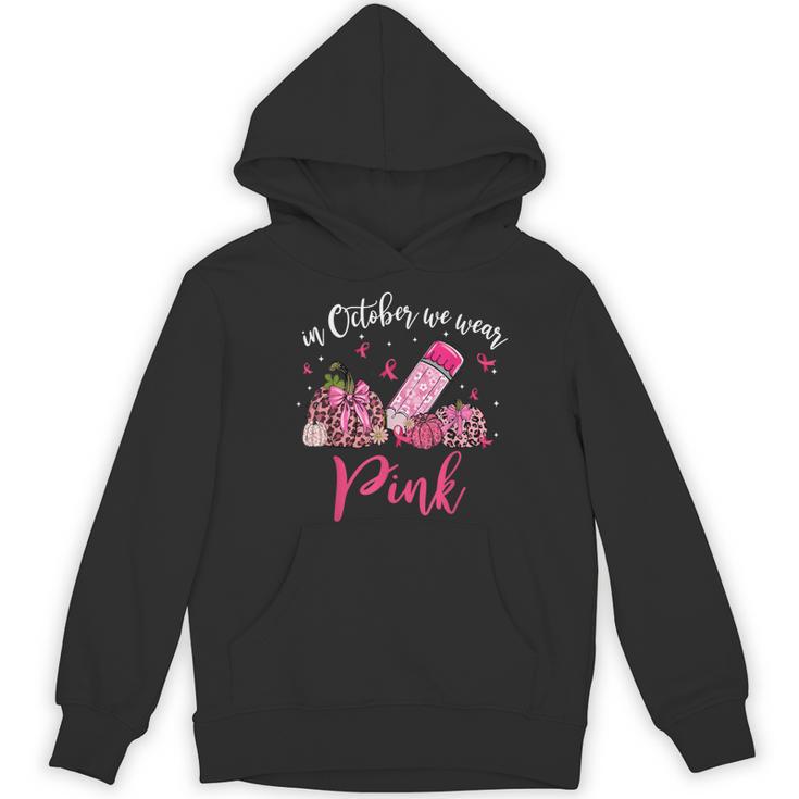 In October We Wear Pink Apple Teacher Daisy Breast Cancer Women's Hoodie, novelty gifts, funny gifts In October We Wear Pink Apple Teacher Daisy Breast Cancer Women's Hoodie, novelty gifts, funny gifts