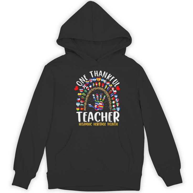 Hispanic Heritage Month One Thankful Teacher Rainbow Women's Hoodie, novelty gifts, funny gifts