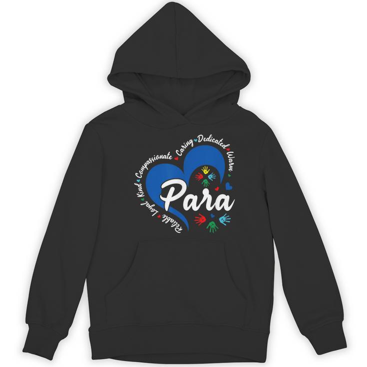 Para Heart Teacher Paraprofessional School Appreciation Women's Hoodie, novelty gifts, funny gifts Para Heart Teacher Paraprofessional School Appreciation Women's Hoodie, novelty gifts, funny gifts