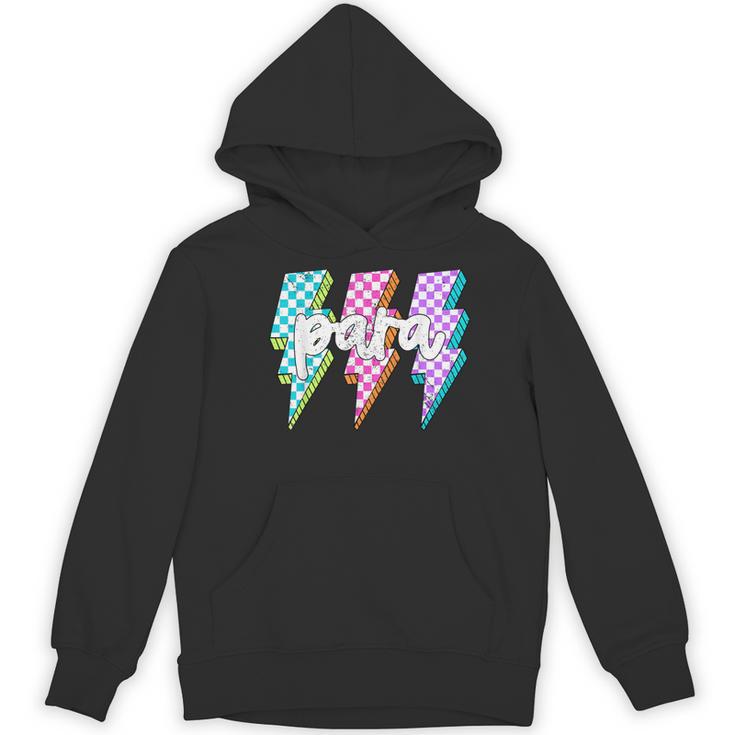 Para Squad Paraprofessional Teacher Lightning Bolt Women's Hoodie, novelty gifts, funny gifts Para Squad Paraprofessional Teacher Lightning Bolt Women's Hoodie, novelty gifts, funny gifts