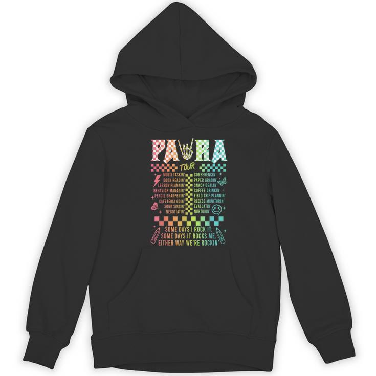 Para Tour Paraprofessional Squad Rock Teacher Back To School Women's Hoodie, novelty gifts, funny gifts Para Tour Paraprofessional Squad Rock Teacher Back To School Women's Hoodie, novelty gifts, funny gifts