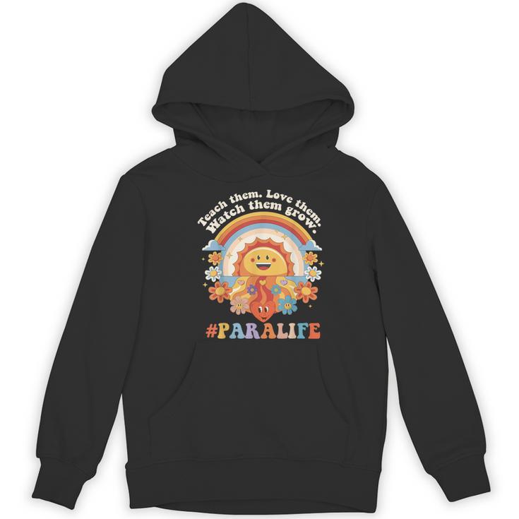 Paraprofessional Para Life Sun Flower Teacher Back To School Women's Hoodie, novelty gifts, funny gifts