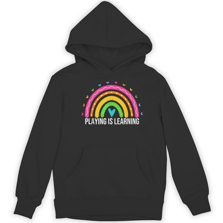 Playing Is Learning Early Childhood Education ECE Teacher Women's Hoodie, novelty gifts, funny gifts Playing Is Learning Early Childhood Education ECE Teacher Women's Hoodie, novelty gifts, funny gifts
