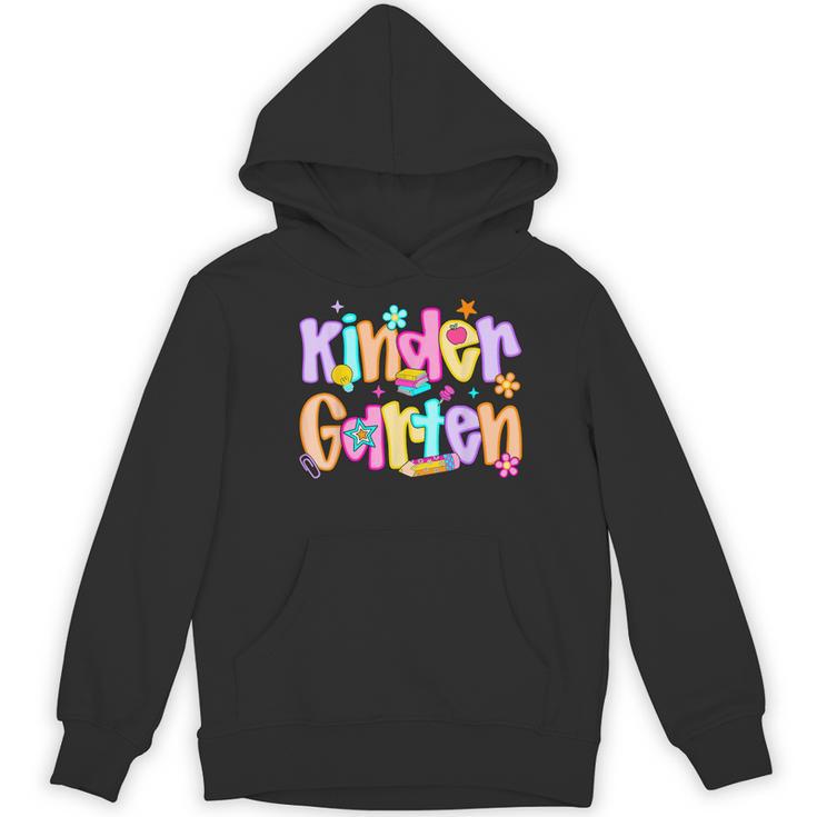 Preppy Kindergarten First Day Of School Teachers Girls Boys Women's Hoodie, novelty gifts, funny gifts Preppy Kindergarten First Day Of School Teachers Girls Boys Women's Hoodie, novelty gifts, funny gifts