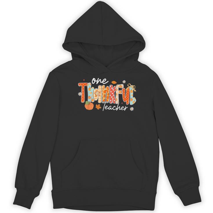 Preppy One Thankful Teacher Coquette Thanksgiving Teacher Women's Hoodie, novelty gifts, funny gifts Preppy One Thankful Teacher Coquette Thanksgiving Teacher Women's Hoodie, novelty gifts, funny gifts