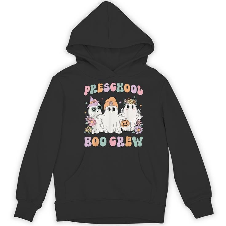 Preschool Boo Crew Groovy Halloween Floral Ghost Teacher Men Women Kids Women's Hoodie, novelty gifts, funny gifts Preschool Boo Crew Groovy Halloween Floral Ghost Teacher Men Women Kids Women's Hoodie, novelty gifts, funny gifts